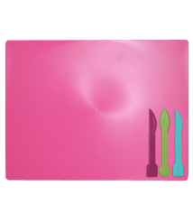 Tăbliță pentru plastilină + 3 ustensile de modelare, roz, ZiBi